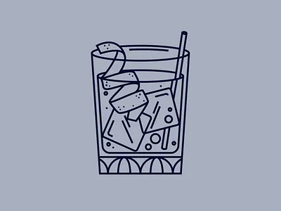 Cocktail bartender cocktail drink illustration old fashioned