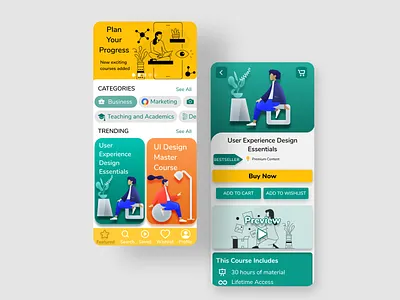 Online Learning App 3d icons android app android app design app app design figma ios app ios app design learning learning app learning platform mobile mobile app mobile app design mobile ui online online course online learning ui ui design