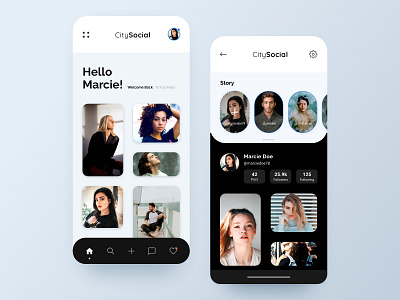 City Social iOS Mobile App adobexd design mobile app mobile app design mobile application mobile design mockup social media ui ui ux uidesign user experience user interface user interface design uxdesign