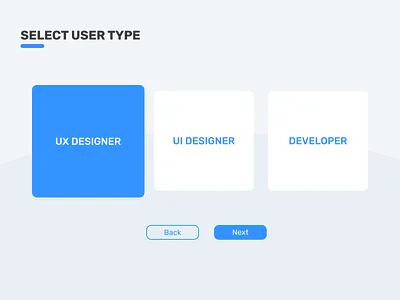 Daily UI 064 | Select User type daily 100 challenge daily ui design ui