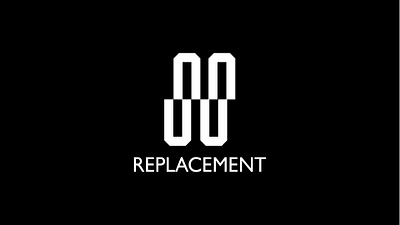 Replacement brand brand concept brand design clever flat flat design logo minimal vector wordmark