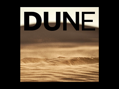 DUNE abstract concept design digital typo typography