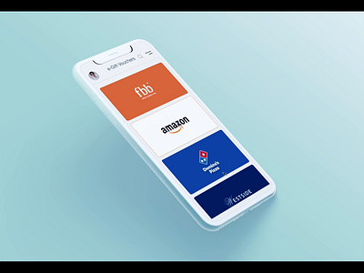 e-Gift Voucher app card e gift gift card interaction interactiondesign ios ios app protopie user experience user interface voucher design