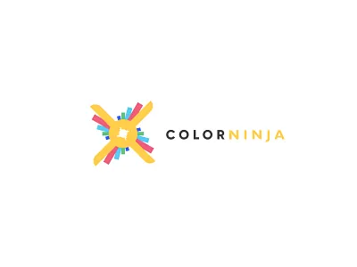 Color Ninja business color design graphicdesign graphics illustration logo logodesign logotype minimal minimalistic modern simple logo
