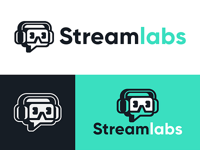 Streamlabs Logo Redesign branding headphone headset icon logo logodesign mascot mascotlogo redesign revision stream streamer twitch