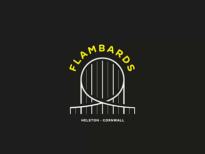 Flambards animation branding cornwall design dribbbleweeklywarmup gif helston icon identity identity design illustration logo loop loop animation looping motion ride rollercoaster theme park vector