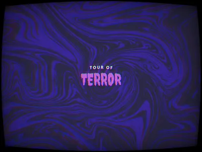 Tour of Terror | Announcement 2020 animation challenge halloween horror inktober logo october spooky tour of terror type typography