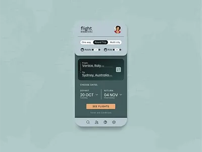 Flight Search: DailyUI_068 100 day challenge 100days daily daily 100 challenge daily ui dailyui dailyuichallenge figma figma app figma design figmadesign flight flight app flight booking flight search flights mobila app mobile mobileapp