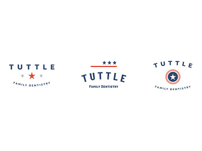 Tuttle Family Dentistry - logo concepts america branding dental dentist design flag illustration logo usa usa flag