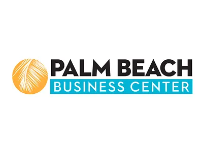 Palm Beach Business Center logo branding design logo