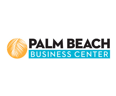 Palm Beach Business Center logo branding design logo
