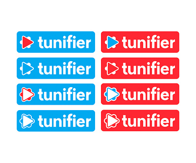 Tunifier logo branding design logo