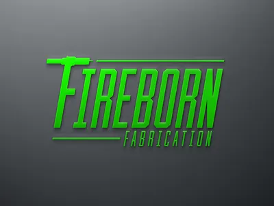 Fabrication Logo art branding design graphic design illustrator logo minimal type typography vector