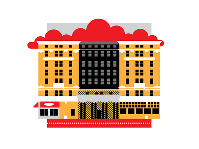 I <3 Pine Bluff design flat illustration