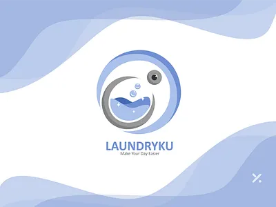 Laundryku #1 coreldraw laundry logo logo design washing
