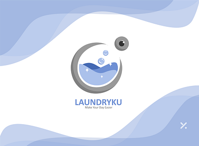 Laundryku #2 coreldraw laundry logo logo design washing