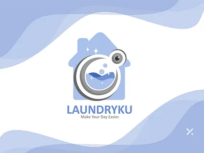 Laundryku #3 coreldraw laundry logo logo design washing