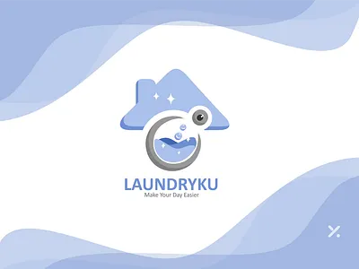 Laundryku #4 coreldraw laundry logo logo design washing