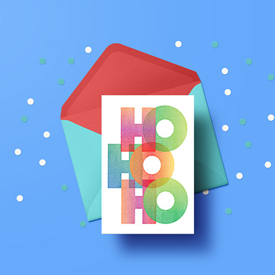 Seasonal Greeting Card christmas card colorful graphic typography vector