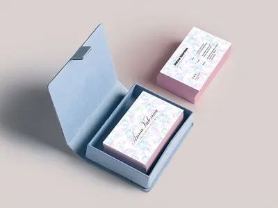 Business card with pattern abstract art background banner black blank business card company corporate design graphic illustration name office paper pattern template texture vector