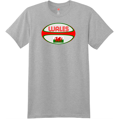 Wales Rugby Ball T Shirt Light Steel cool t shirts custom t shirts custom tees make your own t shirts rugby t shirt designs uscustomtees wales wales rugby welsh welsh rugby