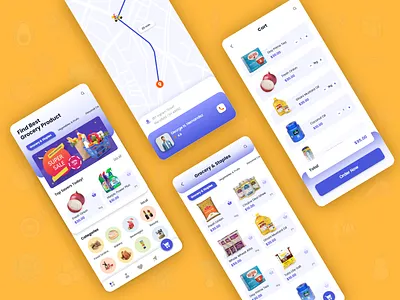 Grocery Booking Application biztech biztechcs booking app bookings groceries grocery mobile app mobile app design mobile ui uidesign ux uxdesign