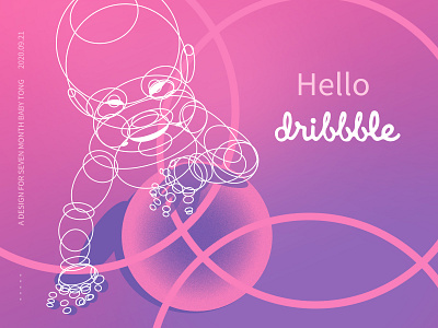 Hello Dribbble design illustration