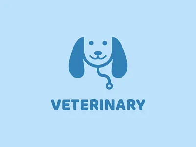 Veterinary logo concept app art branding design flat icon illustration illustrator logo minimal vector