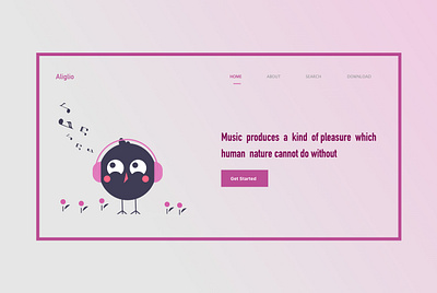 Music WEB ui ux web