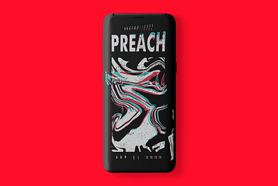 PREACH WALLPAPER MOCKUP adobe xd branding design illustration interaction design mockup ui ux design ui design uiux uxdesign