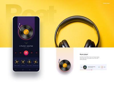 Music player UI 100daychallenge app clean dailyuichallenge design figma graphicdesign minimal music music app music player sound ui ui ux ux