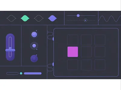 Creative: Performance Data Tied to Assets 2d 2d animation ads advertisment animation branding creative dark theme data design flat illustration lineart linework motion