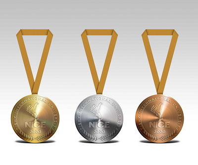 Nice Competition Medal branding design graphic icon logo mockup