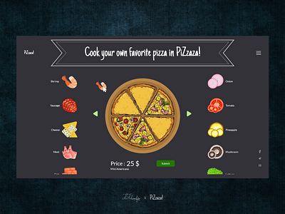 Pizza design kosar khonakdar main page mainpage online shop photoshop pizza restaurant shopping website ui ui idea ui ux uidesign ux web design webdesign website design