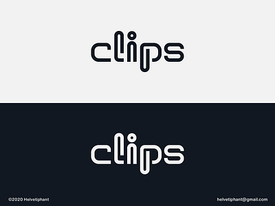 clips - logo concept brand design branding clips creative logo custom lettering custom type expressive typography icon letter design lettering lettermark logo logo design logo design concept logo designer logotype paper clips typography word mark wordmark