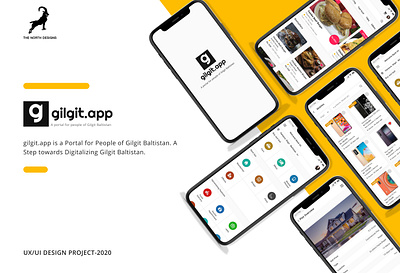 GilgitApp - UX/UI App Design abode illustrator adobe photoshop adobe xd design app design app design process competitive analysis figma graphic design minimal mockup portal design sitemap uidesign uiux user flow user journey user personas ux process uxdesign