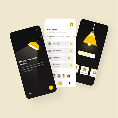 Smart home App design appdesign design designer home house lights mobile app mobileui smarthome ui uidesign uiux userexperience userinterface ux uxdesign