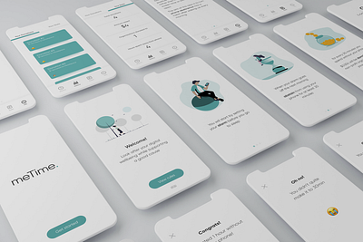 meTime app app figma illustrator minimal ui uidesign undraw ux uxdesign