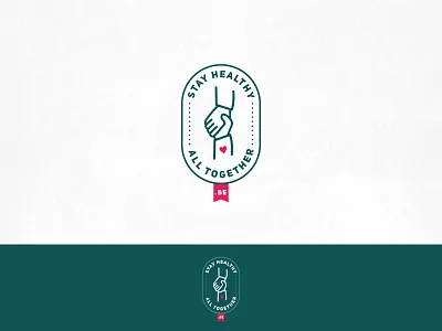 Stay Healthy clean logo vector