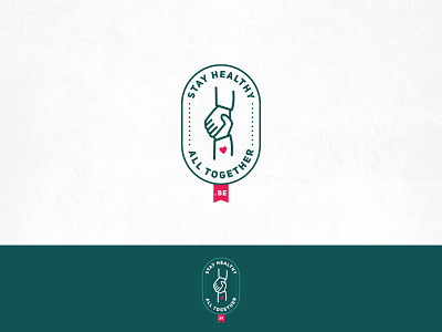 Stay Healthy clean logo vector