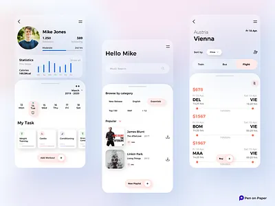 Food for thought app app design colour design figma penonpaper softcolour softui ui ui design ui ux uidesign uisupply uitrends