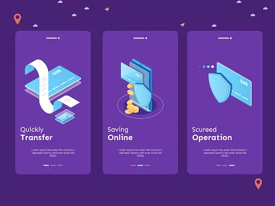 Online Banking banking blue card cards ui credit easy illustration interface online paypal startup transaction typography ui uiux vector wallet