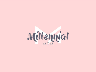 Millennial Mom logo children clever cool icon illustration logo logos mark mom monogram simple women