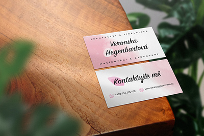 Business card for massage therapist | Kreativio adobe illustrator artwork brand brand identity branding business card business card design businesscard card design corporate design design fitness graphic design illustration therapist therapy trainer vector woman business card