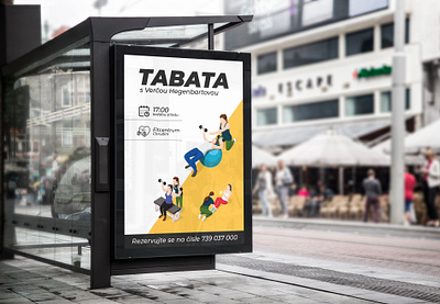 Bus stop city light poster | Kreativio adobe illustrator artwork billboard brand city lights clv design event flyer fitness fitness poster flatdesign graphic design illustration leaflet poster poster art poster design tabata trends vector