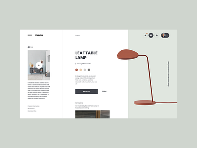 Muuto Lamps brand design inspiration lookbook ui ui design ux ux design web web design