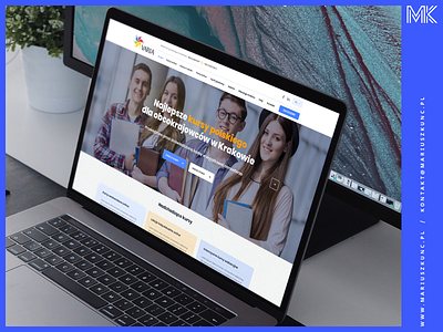 Kursy języka polskiego / webdesign branding design homepage layout mariuszkunc typography ui uidesign web webdesign