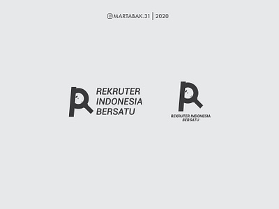 Rekruter Indonesia Bersatu Logo Idea (Indonesian Recruiter) a letter logo branding concept branding design design flat glass icon illustration logo logo idea logo mark logo minge magnifying magnifying glass mingle logo minimal r letter logo recruiter recruitment