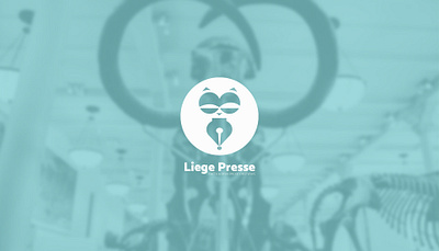 logo liège presse branding design flat logo minimal