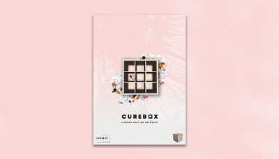 Curebox branding design flat logo minimal